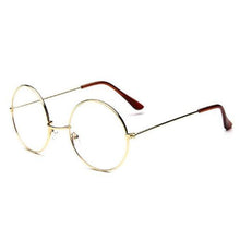 Load image into Gallery viewer, Unisex Large Oversized Metal Frame Clear Lens Round Circle Eye Glasses