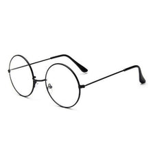 Load image into Gallery viewer, Unisex Large Oversized Metal Frame Clear Lens Round Circle Eye Glasses