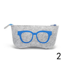 Load image into Gallery viewer, 5 Colors Exquisite Wool Felt Cloth Eyeglass Case Women Sunglasses Boxes Cosmetic Bag