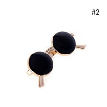 Load image into Gallery viewer, Creative Men Fashion Cute Glasses Shaped Tie Pin Wedding  Engraved Casual Tie Clips